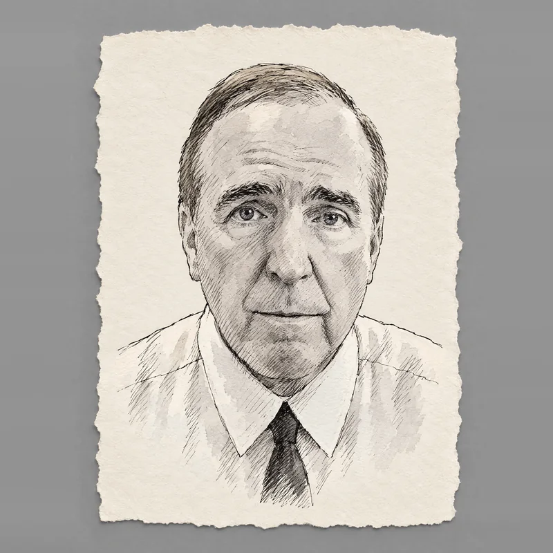 Ink drawing of David Graham